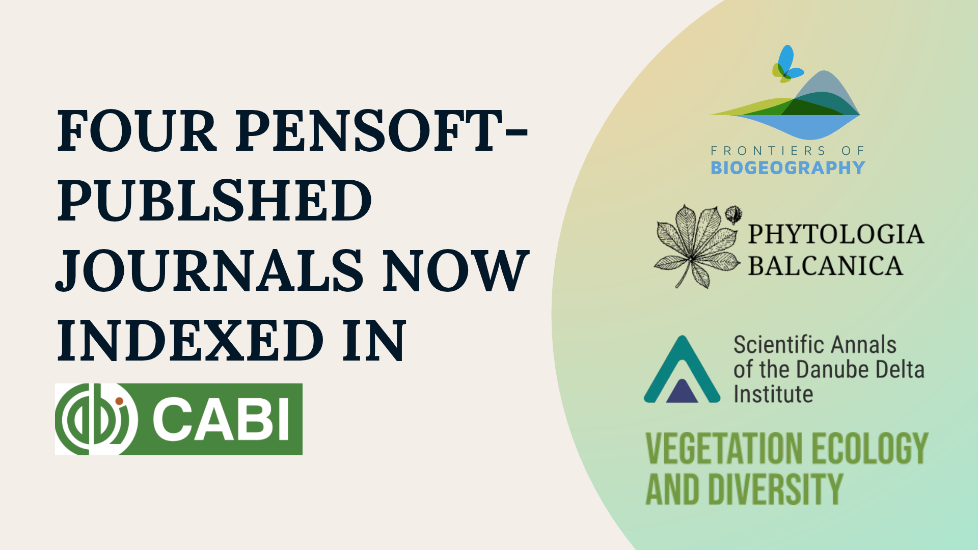 Journals indexed in CABI